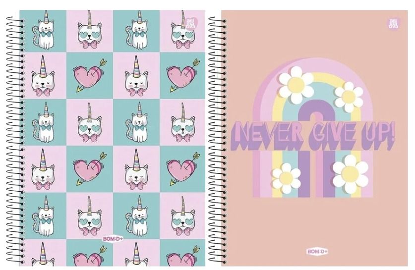 CADERNO 20X1 BOM D  FEMININO